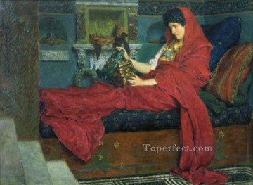Sir Lawrence Alma Tadema Painting - Agrippina with the ashes of Germanicus Opus XXXVII Romantic Sir Lawrence Alma Tadema